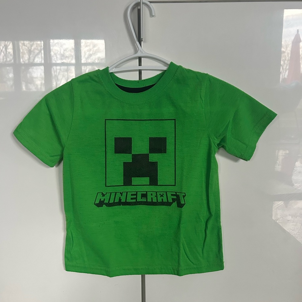 Kids Green Minecraft Creeper Pj’s Set